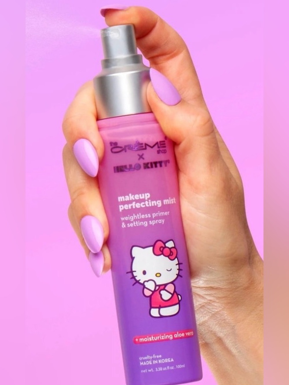 x Hello Kitty Makeup Perfecting Mist - Purple - Picture 1 of 2